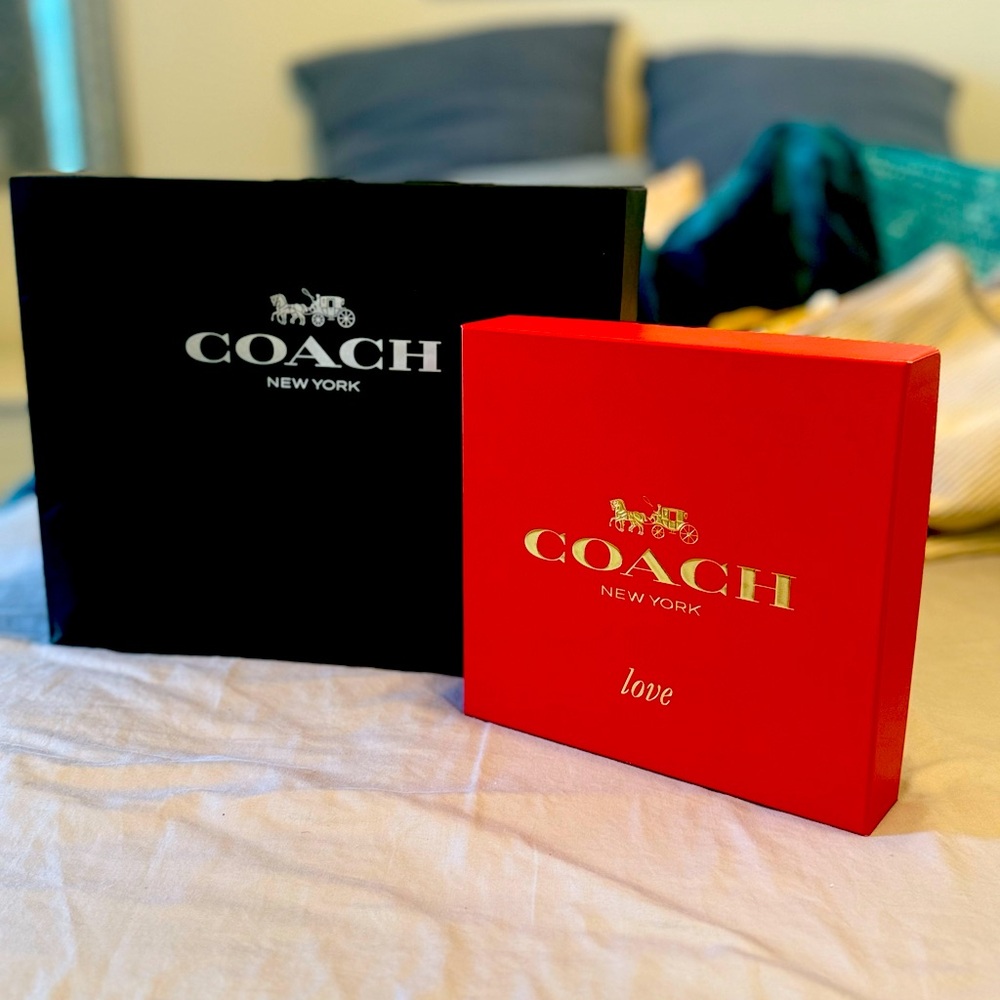 Coach bag & box packaging set 🎁